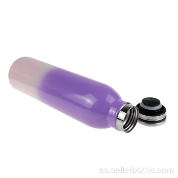 Botella de vacío de arco iris con purpurina de acero inoxidable de 580 ml